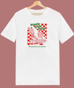 Krusty Krab Pizza 80s T Shirt Style