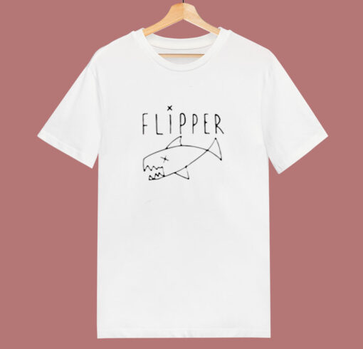 Kurt Cobain Flipper Logo 80s T Shirt