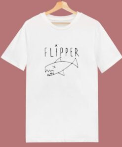 Kurt Cobain Flipper Logo 80s T Shirt