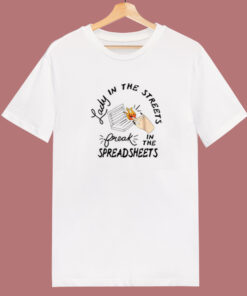 Lady In Freak In The Spreadsheets T Shirt Style
