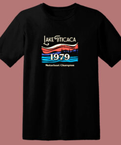 Lake Titicaca Motorboat Champion 80s T Shirt