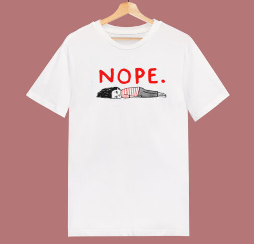 Lazy Nope Funny 80s T Shirt Style