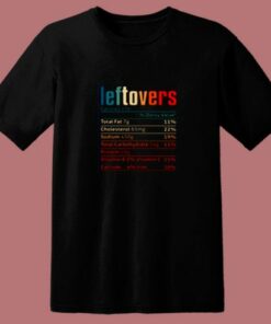 Leftovers Nutrition Facts 80s T Shirt