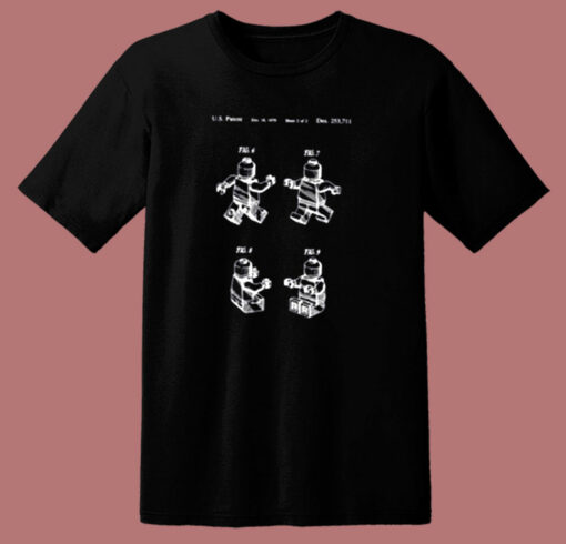 Lego Man Patent 80s T Shirt