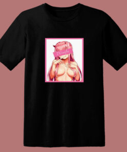 Lewd Japanese Devil Girl 80s T Shirt 1