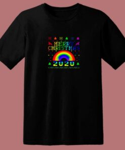 Lgbt Pride Merry Christmas 80s T Shirt