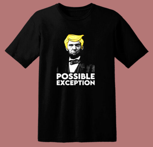 Lincoln Winking With Trump Hair Election Vote Republican 80s T Shirt