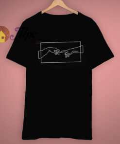 Line Art Aesthetic Creation Hands T Shirt