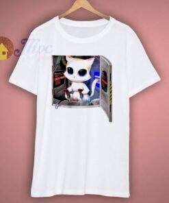 Little Kitty Robot Pilot Cute T Shirt