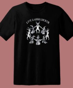 Live Laugh Lucifer 80s T Shirt Style