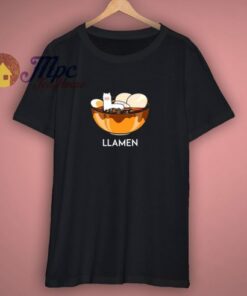 Llama Ramen Funny T Shirt 1 Llama Ramen Funny T Shirt 3