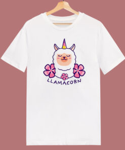 Llama Unicorn Funny 80s T Shirt Style
