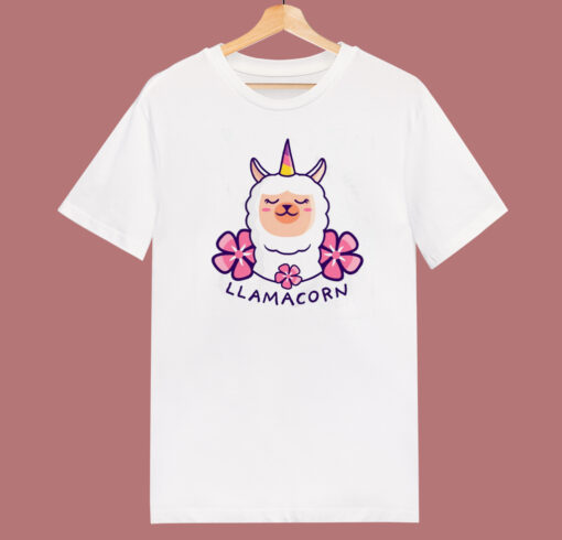 Llama Unicorn Funny 80s T Shirt Style