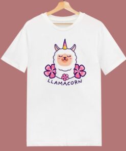 Llama Unicorn Funny 80s T Shirt Style
