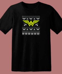 Logo Wonder Woman Christmas 80s T Shirt 1