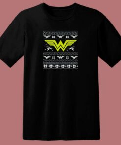Logo Wonder Woman Christmas 80s T Shirt 1 Logo Wonder Woman Christmas 80s T Shirt 2