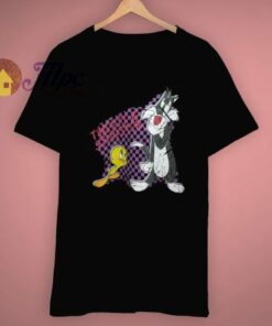 Looney Tunes 90s Tweety Sylveste T Shirt 1 Looney Tunes 90s Tweety Sylveste T Shirt 3