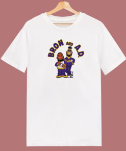 Los Angeles Lakers Bron And Ad T Shirt Style