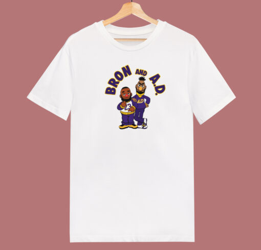 Los Angeles Lakers Bron And Ad T Shirt Style