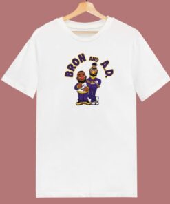 Los Angeles Lakers Bron And Ad T Shirt Style