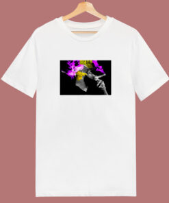 Los Angeles Lakers Championship Lebron James Smoking A Cigar Purple Yellow Smoke 80s T Shirt