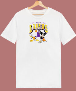 Los Angeles Lakers Disney Mickey Squad 80s T Shirt