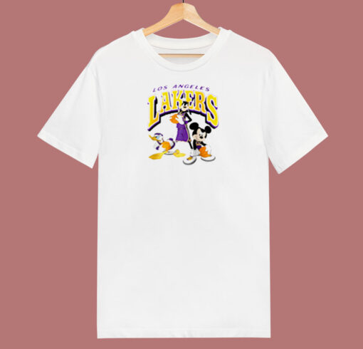 Los Angeles Lakers Disney Mickey Squad 80s T Shirt