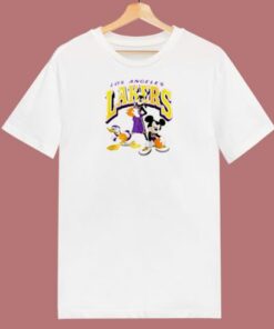 Los Angeles Lakers Disney Mickey Squad 80s T Shirt