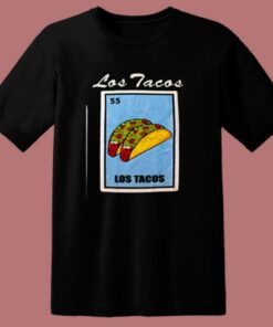 Los Tacos Loteria Mexican Bingo 80s T Shirt 1 Los Tacos Loteria Mexican Bingo 80s T Shirt 2