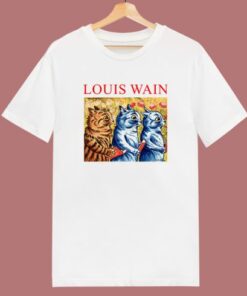 Louis Wain Three Cats Singing T Shirt Style 2