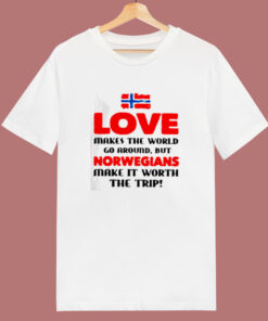 Love Makes The World Go Around 80s T Shirt