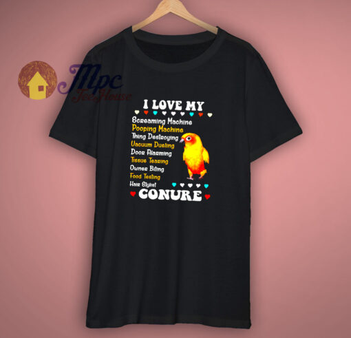 Love My Sun Conure Parrot T Shirt