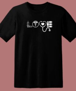 Love Nurse Valentines Day 80s T Shirt Style