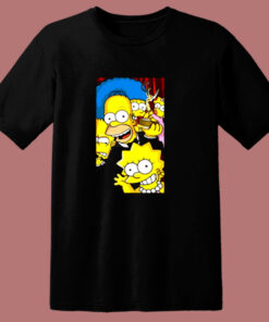 Lovers Movie All Characters The Simpsons Family 80s T Shirt 1