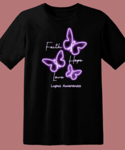Lupus Awareness Graphic 80s T Shirt Style 1