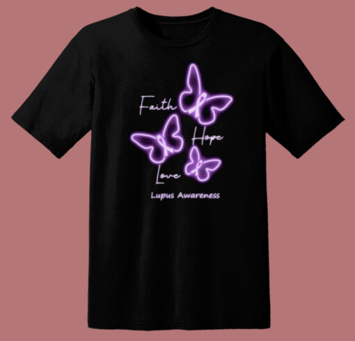 Lupus Awareness Graphic 80s T Shirt Style