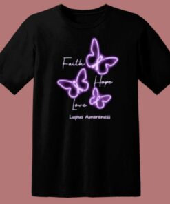 Lupus Awareness Graphic 80s T Shirt Style 1 Lupus Awareness Graphic 80s T Shirt Style 2