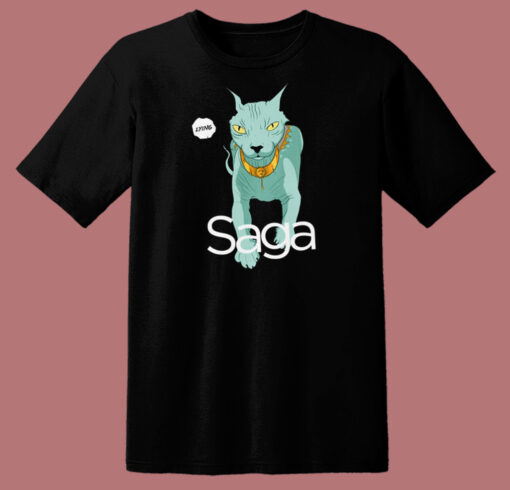 Lying Cat Cool In Saga T Shirt Style