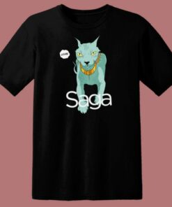 Lying Cat Cool In Saga T Shirt Style 1 Lying Cat Cool In Saga T Shirt Style 2