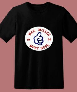 Mac Miller Most Dope Circle Logo 80s T Shirt 1 Mac Miller Most Dope Circle Logo 80s T Shirt 2