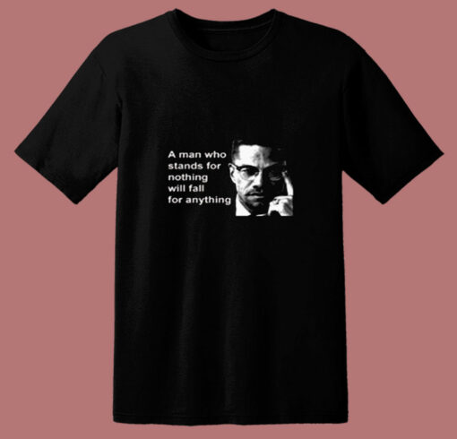 Malcolm X Black Panthers Party Civil Human Rights 80s T Shirt