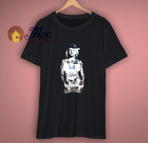 Marilyn Monroe Inspired Tattoo Graphic Art T-Shirt