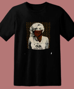 Marilyn Monroe With Ca Bandana Brown 80s T Shirt 1