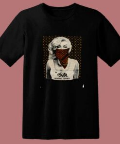 Marilyn Monroe With Ca Bandana Brown 80s T Shirt 1 Marilyn Monroe With Ca Bandana Brown 80s T Shirt 2