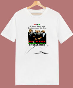 Martin Luther King And John Lewis Selma March 80s T Shirt 1