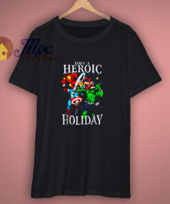 Marvel Avengers Heroic Holiday Christmas T Shirt