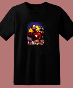 Marvel Horror Zombie Iron Man Halloween 80s T Shirt