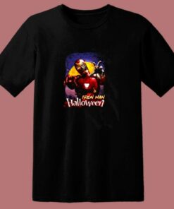 Marvel Horror Zombie Iron Man Halloween 80s T Shirt