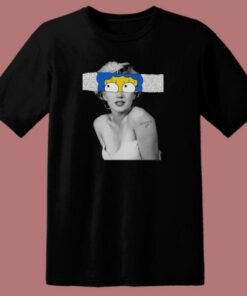 Marylin Monroe Marge Simpson T Shirt Style 2