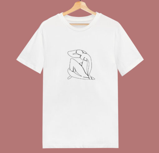 Matisse Inspired Line Art 80s T Shirt